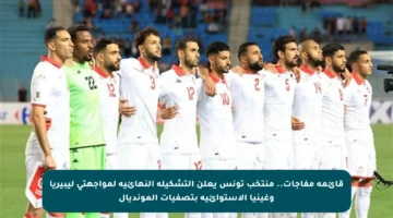قائمة مفاجآت.. منتخب تونس يعلن التشكيلة النهائية لمواجهتي ليبيريا وغينيا الاستوائية بتصفيات المونديال